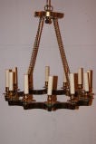 Star Shaped Bronze Chandelier