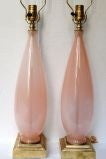 Pink Opalne Glass Lamps