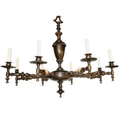 Antique Dutch Bronze Chandelier