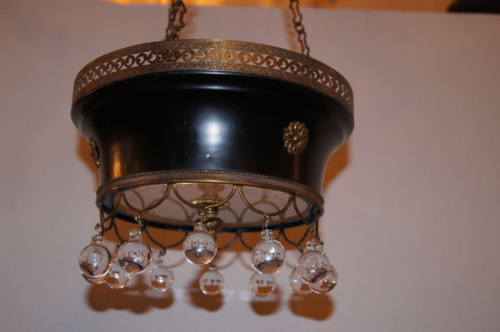 French Tole LIght Fixture