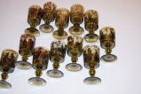 Antique Set of 12 Goblets