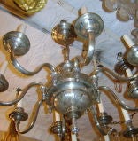 Antique English Silver Plated Chandelier