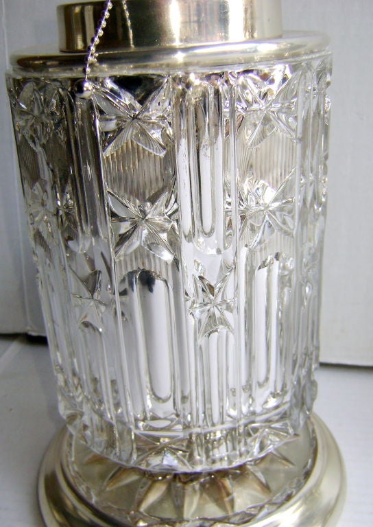 Pair of French Mercury Glass Lamps In Good Condition For Sale In New York, NY