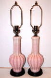 Pink Murano Lamps
