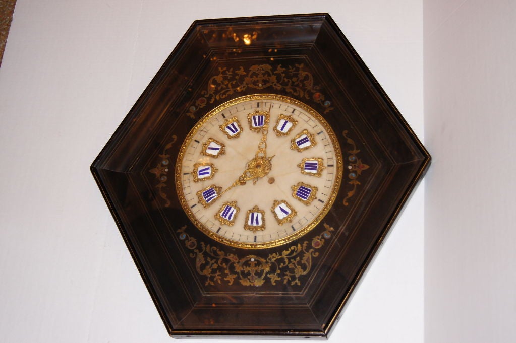 Marble and Enamel Clock Face
