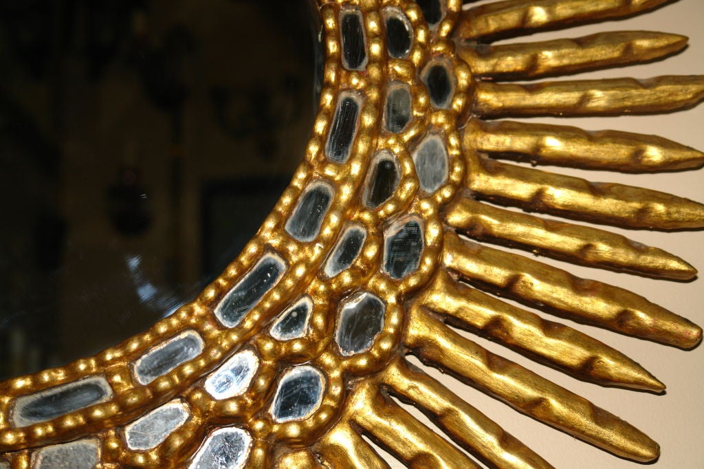 Gilt Sunburst Mirror