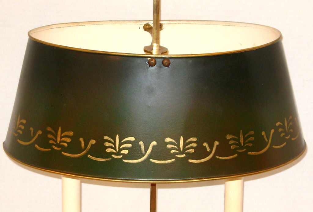 Mid-20th Century French Boulliote Lamp For Sale