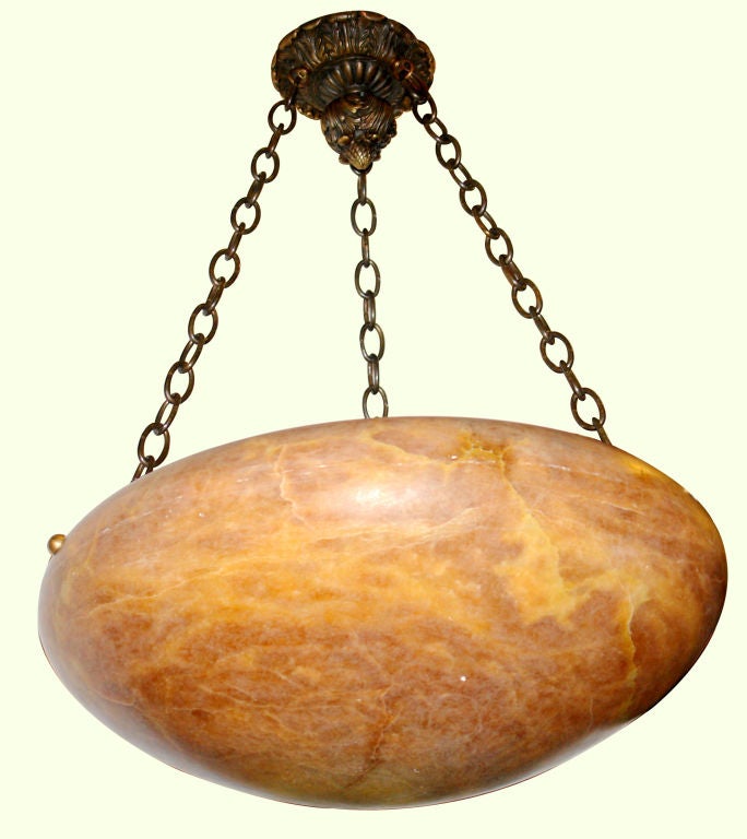 Large Alabaster Light Fixture