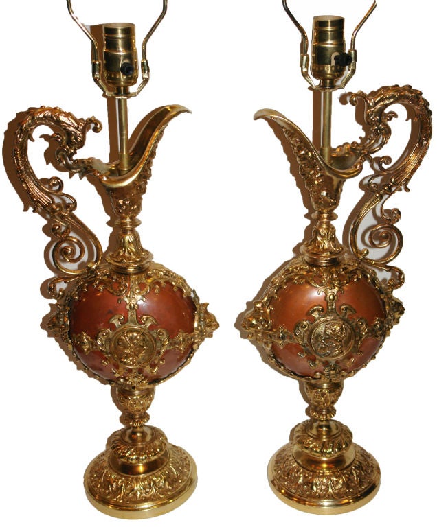 Pair of Renaissance Style Table Lamps