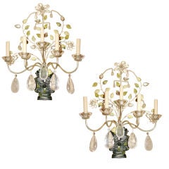 Pair of Silver Plated Sconces