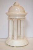 Alabaster Temple Shaped Lamp