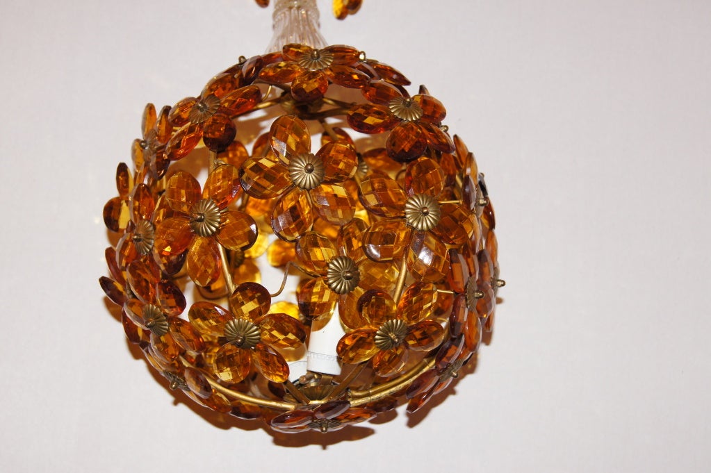 amber glass lantern