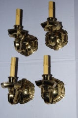 Antique Set of 4 Caldwell Single Light Sconces