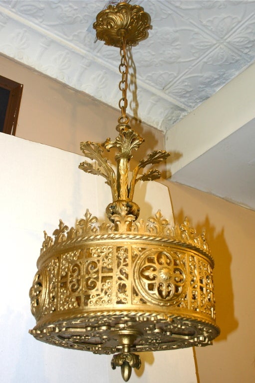 A French Gilt Light Fixture