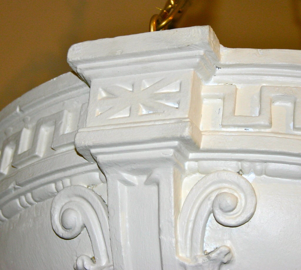 Pair of French Plaster Light Fixture In Good Condition For Sale In New York, NY