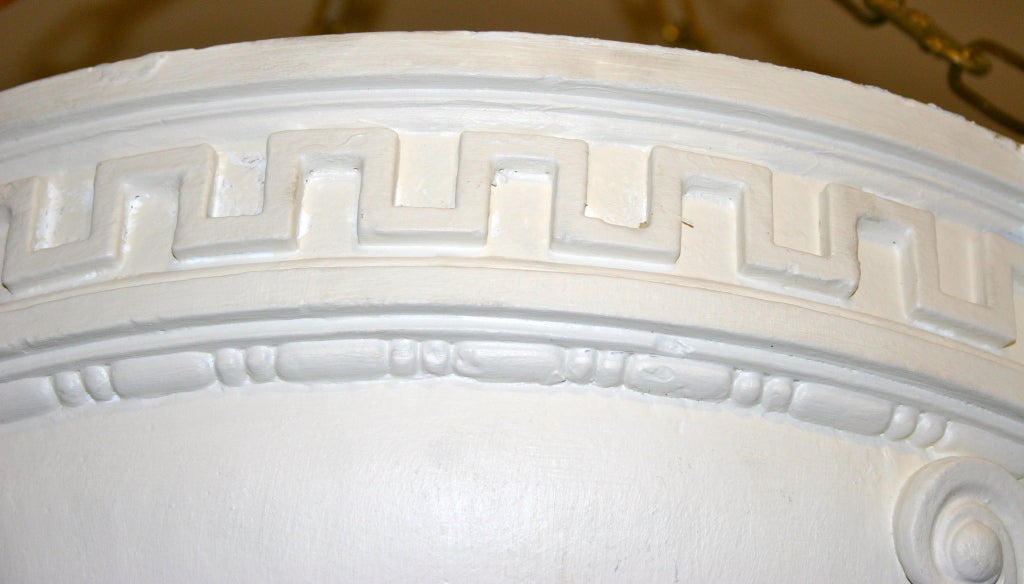 Mid-20th Century Pair of French Plaster Light Fixture For Sale