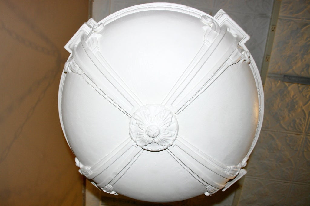 Pair of French Plaster Light Fixture For Sale 4