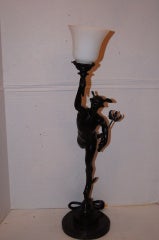Antique Hermes Shaped Lamp