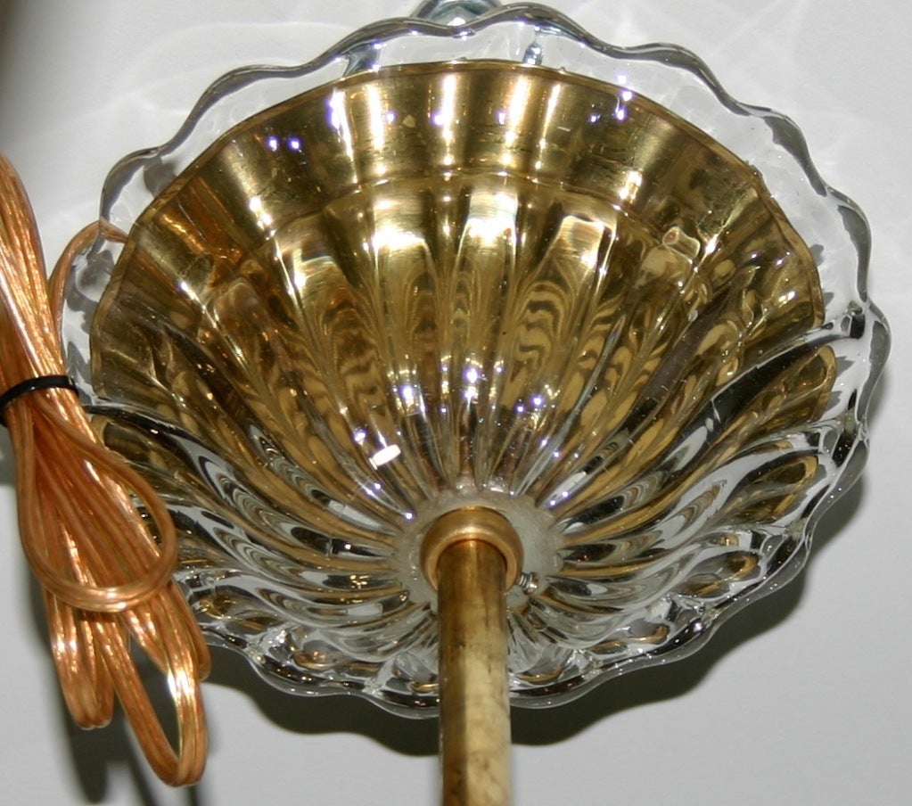Lampadario in vetro veneziano In condizioni buone in vendita a New York, NY