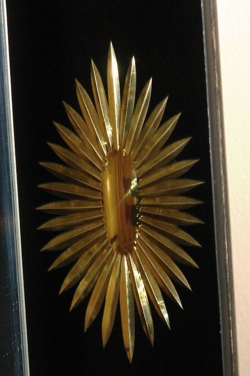 Pair of Black Glass Mirrors For Sale at 1stdibs