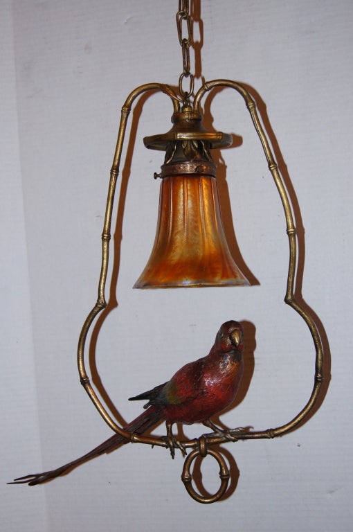 French Parrot Light Fixture