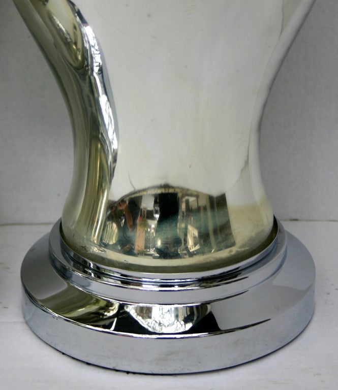 Mercury Glass Table Lamps. In Good Condition For Sale In New York, NY