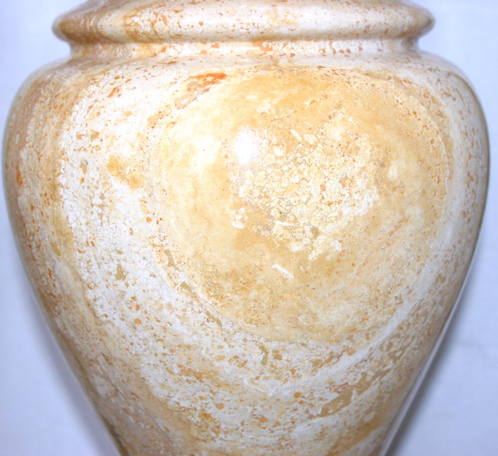 Pair of Italian Onyx Urns 1