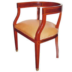 19th Century First Empire Mahogany Desk Chair