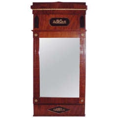 French Empire Mahogany Pier Mirror