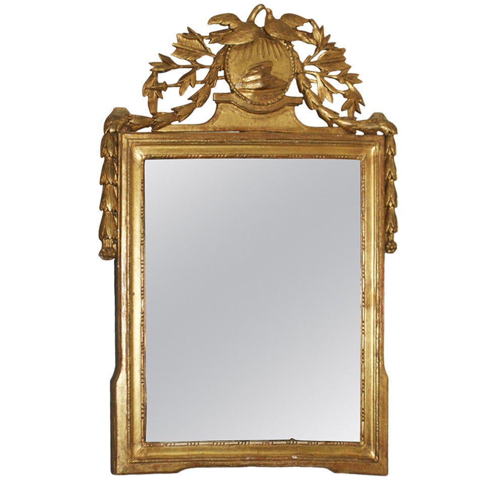19th Century Carved Giltwood Mirror For Sale