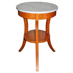 Late 19th Century Cherrywood Gueridon, Grey Marble Top 7