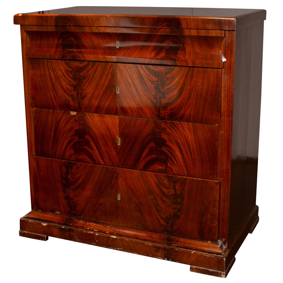 19th Century Mahogany Commode For Sale