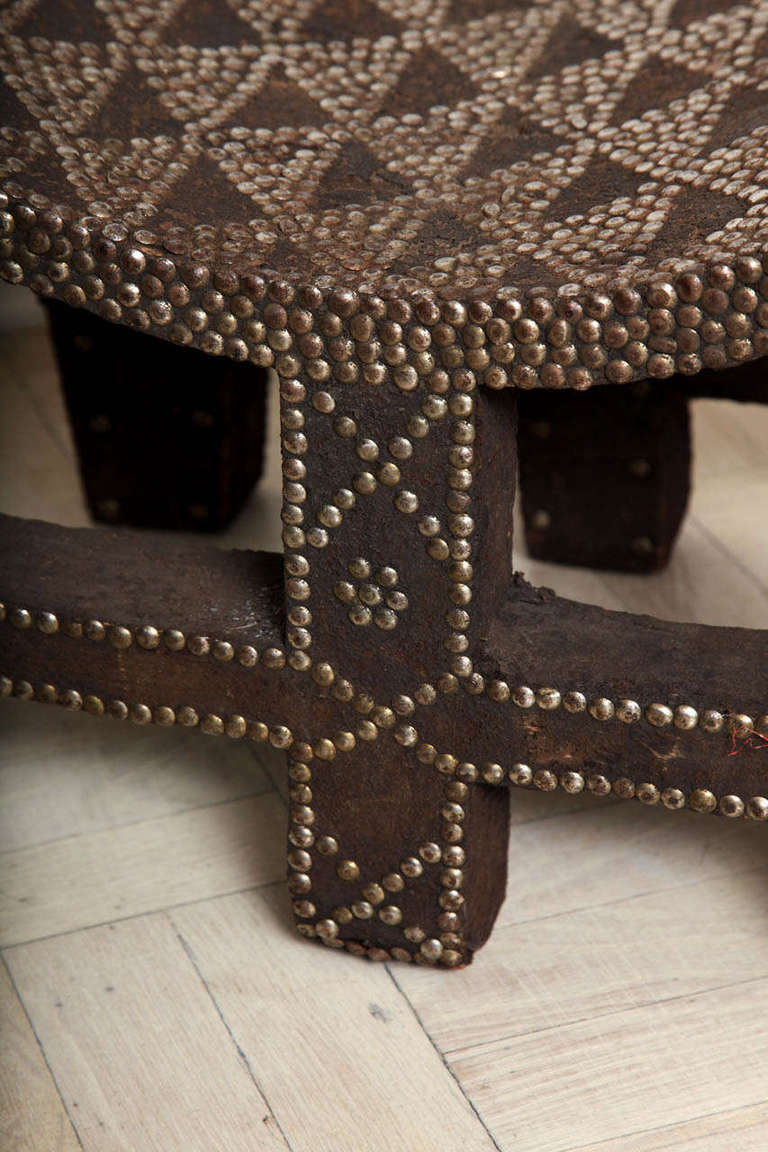 Central African Late-19th Century African Studded Chair