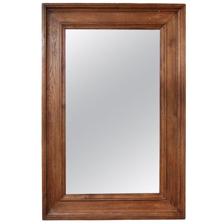 Late 19th Century Elm Mirror