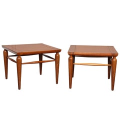 Pair of Mid-Century Walnut Tables