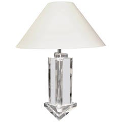 Late 20th Century Lucite Table Lamp