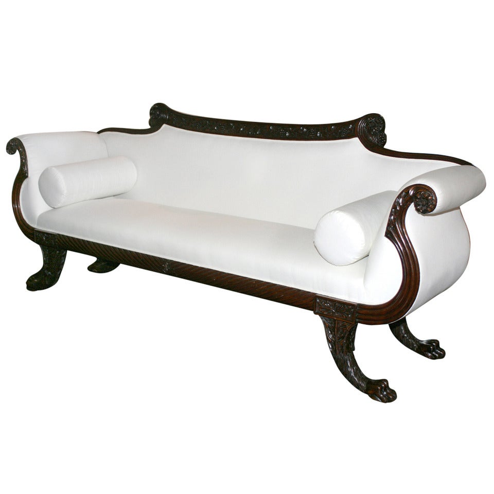 Late Regency Mahogany Sofa For Sale