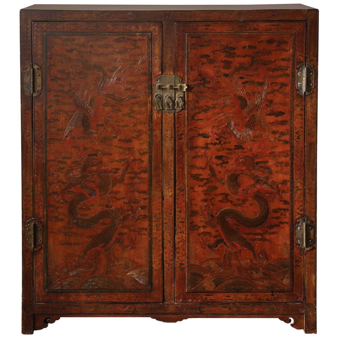 Mid-19th Century Chinese Two-Door Cabinet For Sale