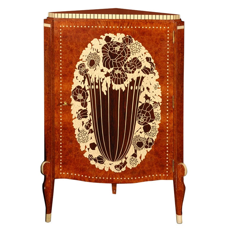 Ruhlmann Style Corner Cabinet exclusively for the St. James Club