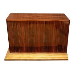 Art deco Macassar Pull Out Bar 6