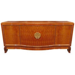 Sycamore Parquetry Sideboard by Jules Leleu and Goulet