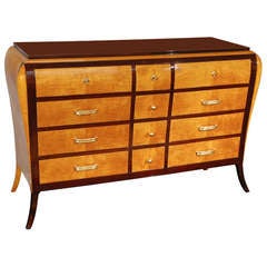 Tiger Maple and Palisander Sideboard
