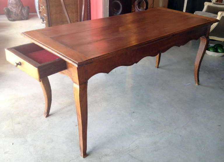 Country 19th Century French Fruitwood Farm Table