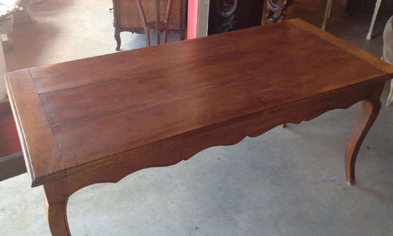 19th Century French Fruitwood Farm Table 2