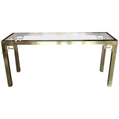 Mastercraft Brass Sofa Table