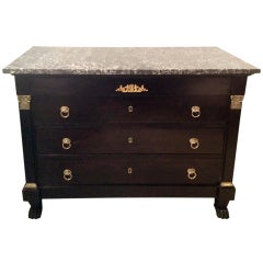 French Empire Ebonized Chest