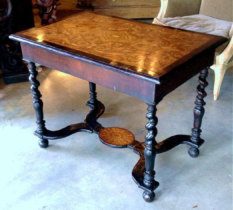 19th Century Marquetry Writing Table 1