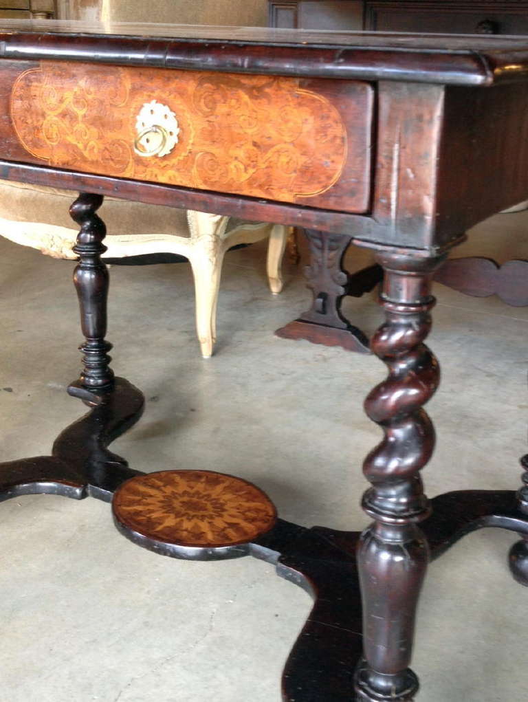 19th Century Marquetry Writing Table 3