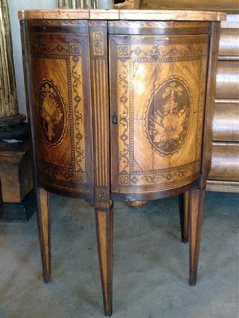 Pair of Italian Neoclassic Commodini 1