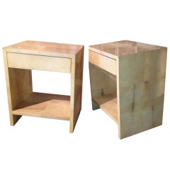 Pair Of Laquered Side Tables